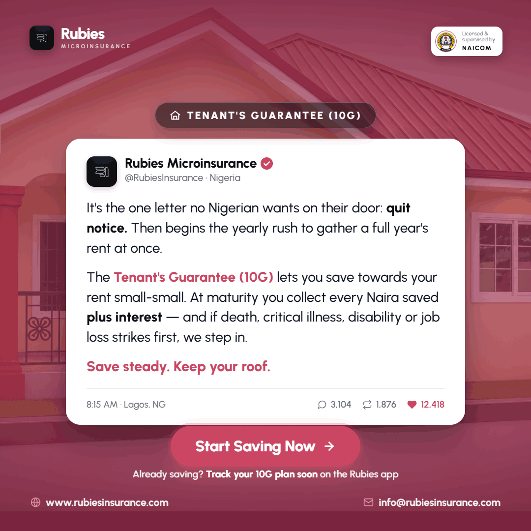 RubiesInsurance's tweet photo. No one wants a quit notice on their door.

Get ahead of rent with Tenant's Guarantee Assurance (10G) and stay prepared before the pressure begins.

Insurance Made Simple.

#RubiesInsurance #10G #RentSmart https://t.co/AuRh70vNsC