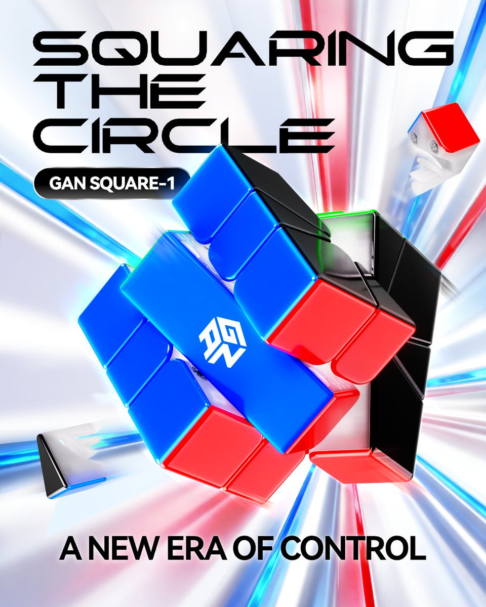gancube's tweet photo. The impossible, perfected.
Meet the GAN SQUARE-1.
#GANCUBE #NewRealease #Square1 #Speedcubing https://t.co/RdoSWt0LVy