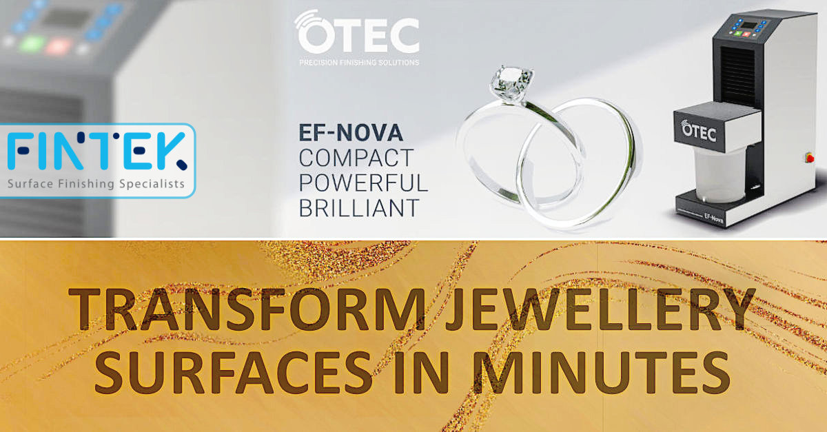 fintek1's tweet photo. For #JewelleryMakers, every gram of precious metal matters. That’s why the #OTEC EF Nova tabletop #electrofinishing system is a strong investment case. With #gold recovery of up to 100% &amp; reduced reliance on manual polishing it boosts profitability. In the UK: Fintek 01706 825819 https://t.co/pQSCZP0SNo