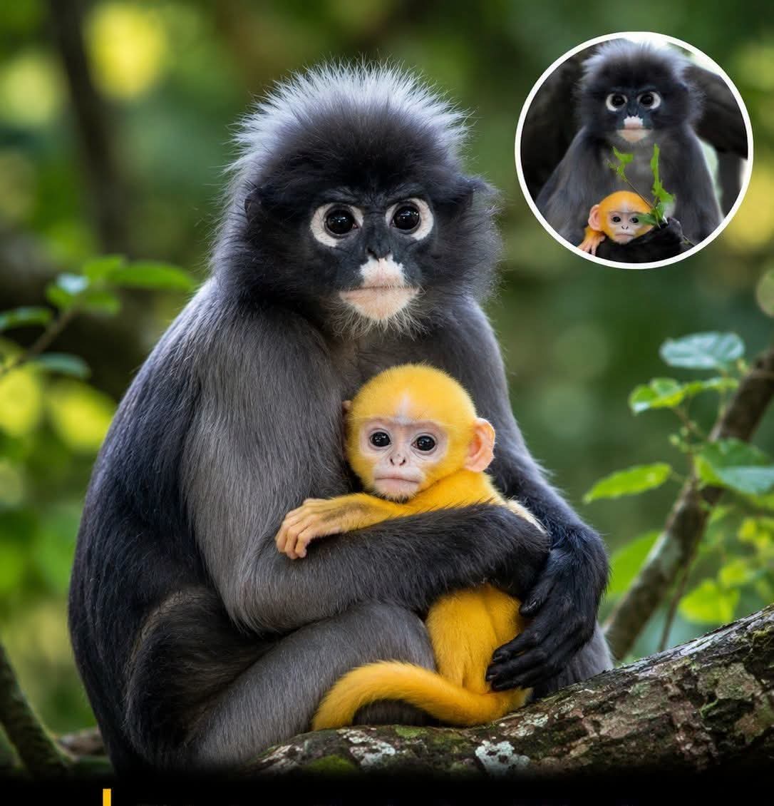 MouteiM36287's tweet photo. Nature beauty, A rare case of #monkeys 🖤💛🖤 https://t.co/sec67uz4LM