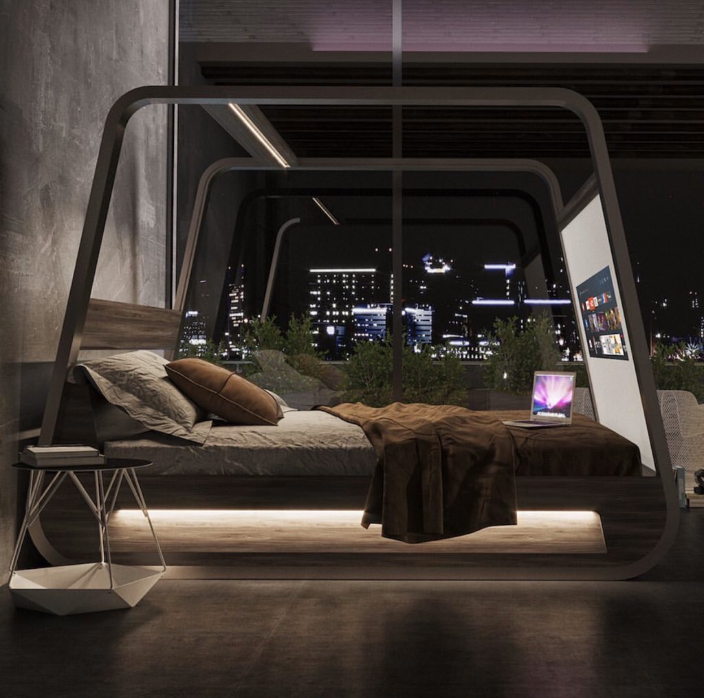 HOUSEPORN___'s tweet photo. whoever designed this never wants to leave bed 😭 https://t.co/OdquYgd9UG