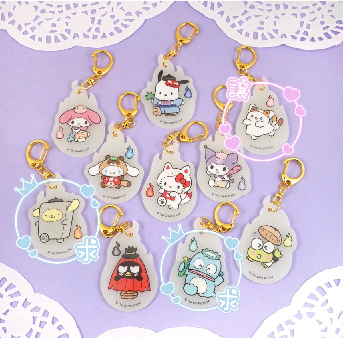 nipa288's tweet photo. サンリオキャラクターズ どろろん夜光 アクリルキーホルダー

【譲】はなまるおばけ
【求】ハンギョドン＞ポムポムプリン

郵送交換希望です https://t.co/lnDStYrATp