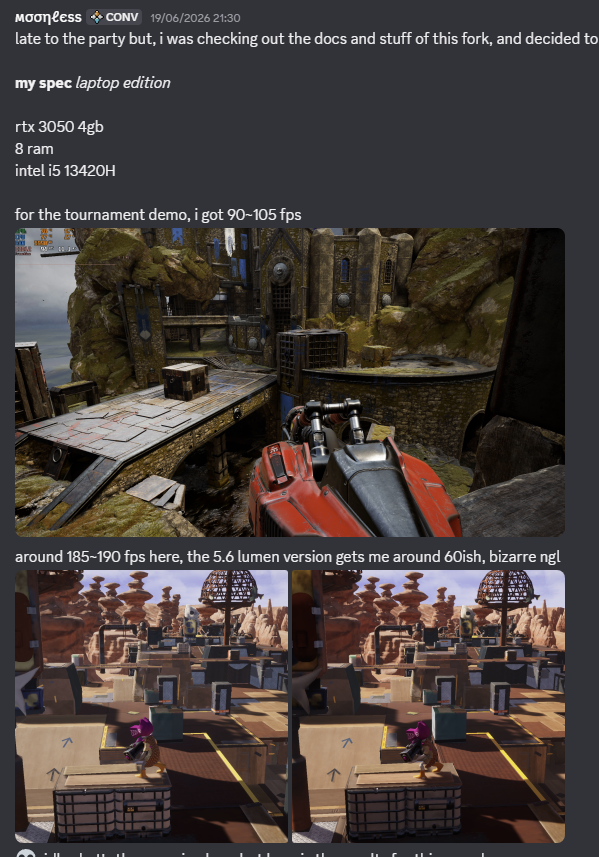abyssmadeuspart's tweet photo. @_marcinek12 @theredpix takes zero effort to join the discord and look through the community benchmarks, takes zero effort to download the project and test it yourself too
and this comes from a "senior lighting artist", no wonder silent hill runs the way it runs
absolutely dreadful state of affairs https://t.co/1G2eoGRZ7s
