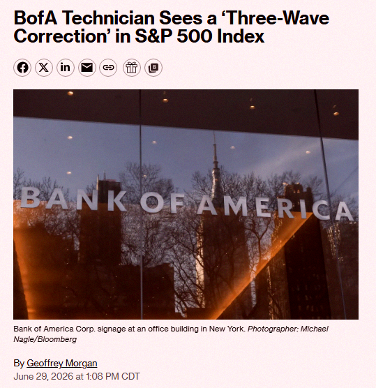 theHeavyEmpty's tweet photo. Bank of America is warning us to get ready for a three-wave stock market correction 🚨 🚨 https://t.co/GlJnK7xQ5T