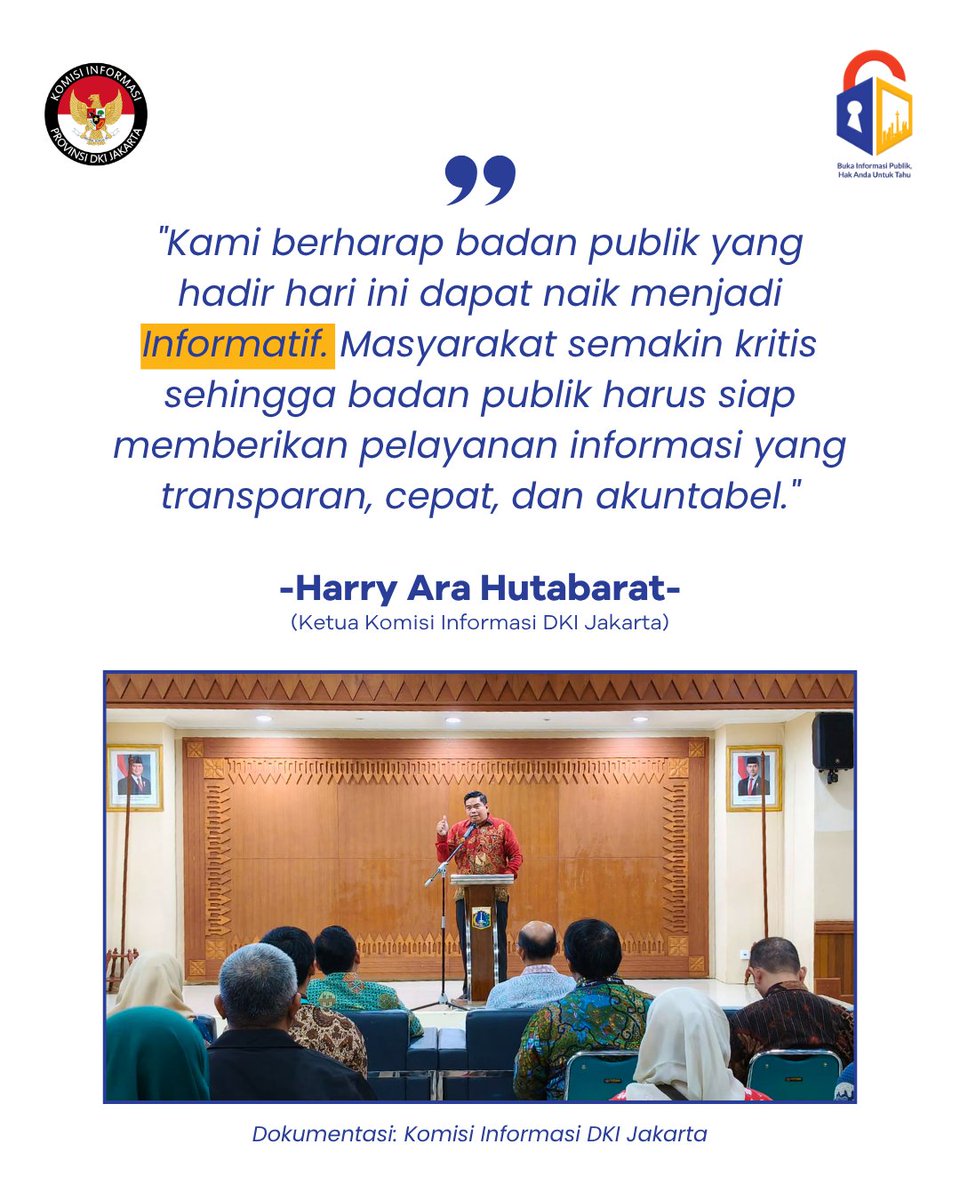kipdki's tweet photo. Semoga pada E-Monev berikutnya, seluruh badan publik tersebut berhasil meraih predikat Informatif. 💙

#KomisiInformasiProvinsiDKIJakarta #BukaInformasiPublik #HakAndaUntukTahu https://t.co/WRpJHAfvOS