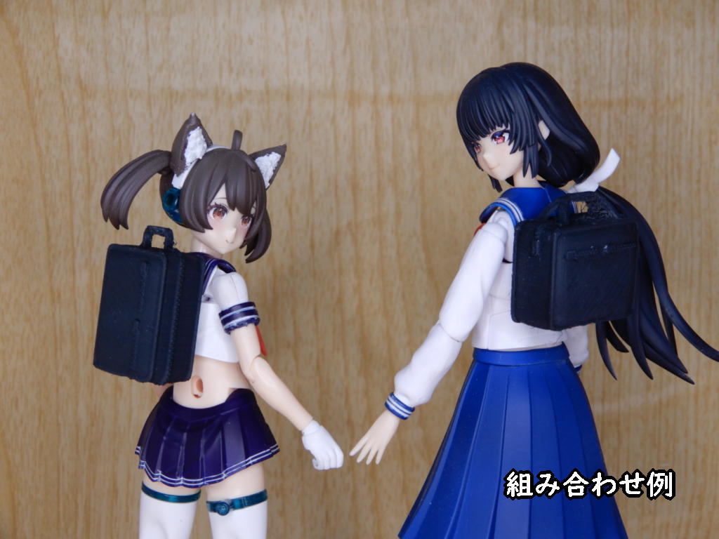 kirotangox's tweet photo. ＃メガミデバイス　＃フレームアームズ・ガール　＃創彩少女庭園
３ミリ穴でつけるビジネスバッグの３Dプリント用データをBOOTHに出品しました。
よろしくお願いします！
私の店→https://t.co/g58Ei26P5e https://t.co/shuggyNmX3