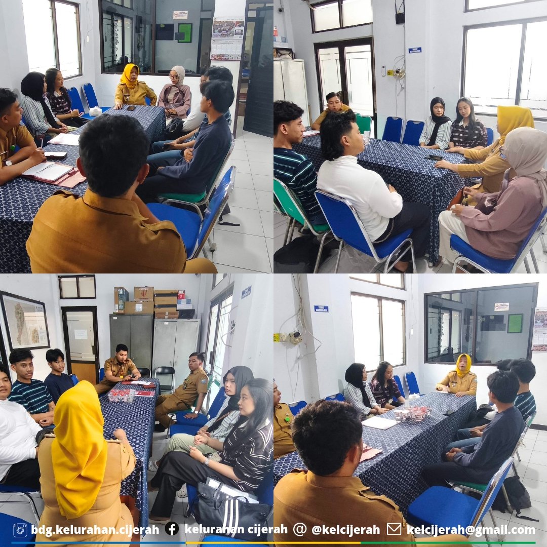 kelcijerah's tweet photo. Giat lurah cijerah koordinasi perihal kekarangtarunaan bersama pengurus karang taruna unit 08. Selasa, 30 Juni 2026 Cc : @hmfarhanbdg @kangerwin_bdg @bag.tapembandung @halobandung @humas_bandung @bdg.bkpsdm @kec_bandung_kulon @kartila7262 
#bandungutama https://t.co/4aVmVrrxyo