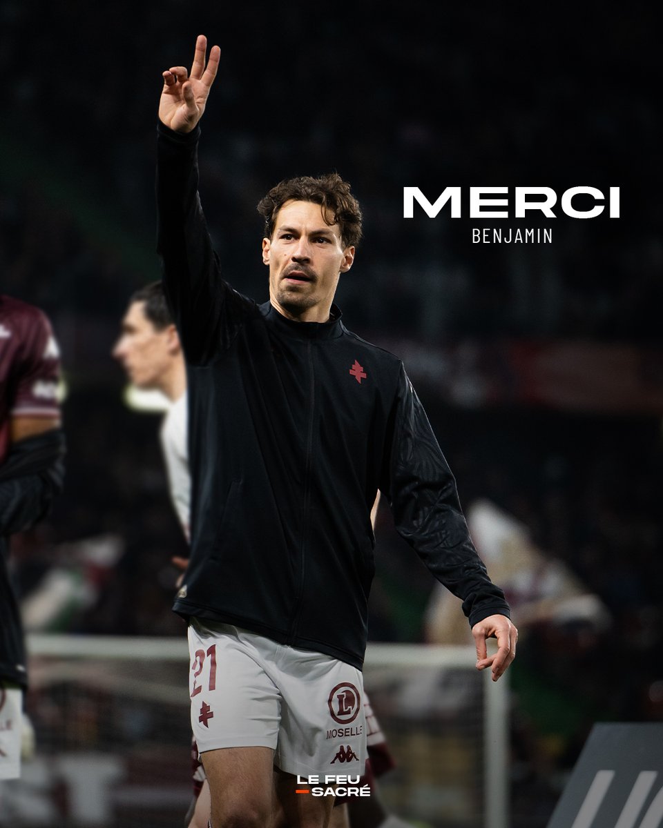 FCMetz's tweet photo. Le FC Metz remercie chaleureusement Lucas Michal, Boubacar Traoré, Giorgi Kvilitaia, Fodé Ballo-Touré et Benjamin Stambouli qui tournent la page de leur aventure grenat. 

Le club grenat tient à les saluer pour leur contribution et leur souhaite le meilleur pour la suite ✊