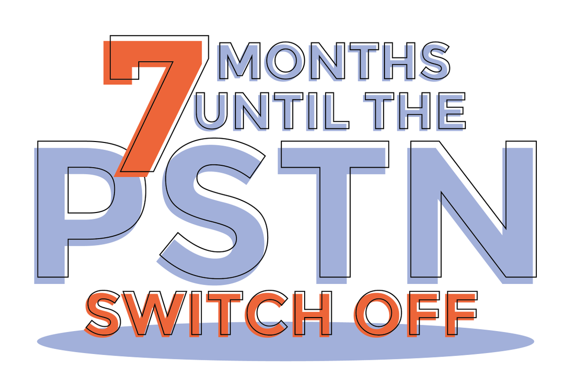 PastelGroupUK's tweet photo. It's the last day of the month, which means it's exactly 7 months until the old copper network is switched off! Mildly concerning for your nan, but more concerning if you're a business that hasn't migrated to IP phones yet... if that's you, give Pastel a shout. https://t.co/zeyXws4pBO