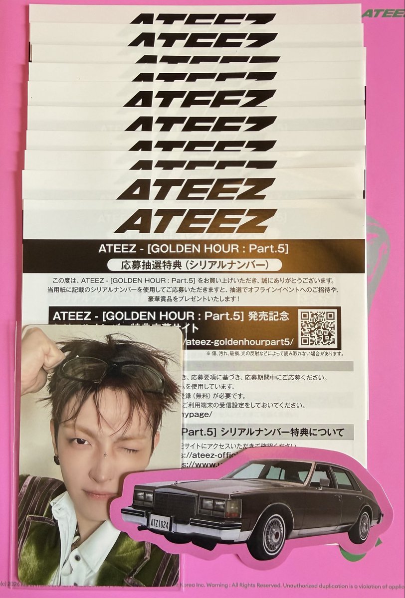 Ki82897's tweet photo. ATEEZ アチズ GOLDEN HOUR: Part.5 
シリアル 買取

譲:未使用シリアル 20枚

求:買取2500円/枚

PayPay 

送金確認後に、画像にてシリアルナンバーをお送りいたします。
お心当たりの方がいらっしゃいましたら、リプまたはDMまでお願いいたします🙇‍♀️ https://t.co/xm4LZlBoW9