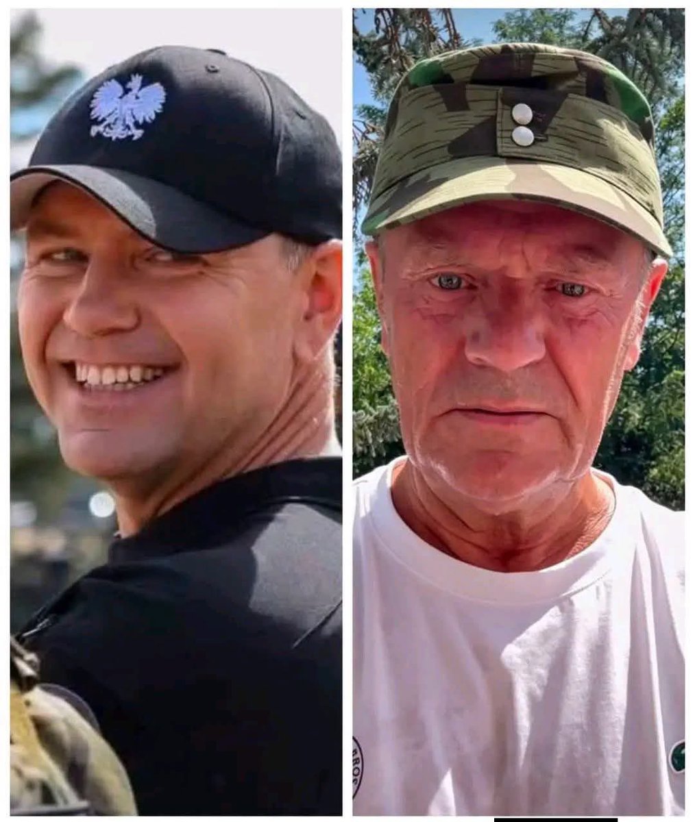 szydercaPL's tweet photo. Rudy szmalconik, założył czapeczkę, którą nosił jego dziadek w Wehrmachcie. 

U niego w żyłach, 0 polskiej krwi (słownie - zero polskiej krwi)

Jak on zdołał zbałamucić tylu obywateli Polski??? https://t.co/h8L1S483HM