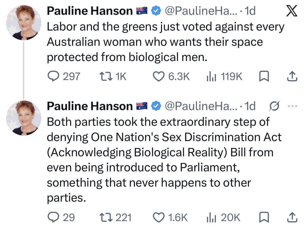 salltweets's tweet photo. The great irony of course is, refusing to put the correct definition of woman in law is actually an admission that men who claim to be women aren’t women.

Whoops 🤭 https://t.co/cRu0y1yUoz