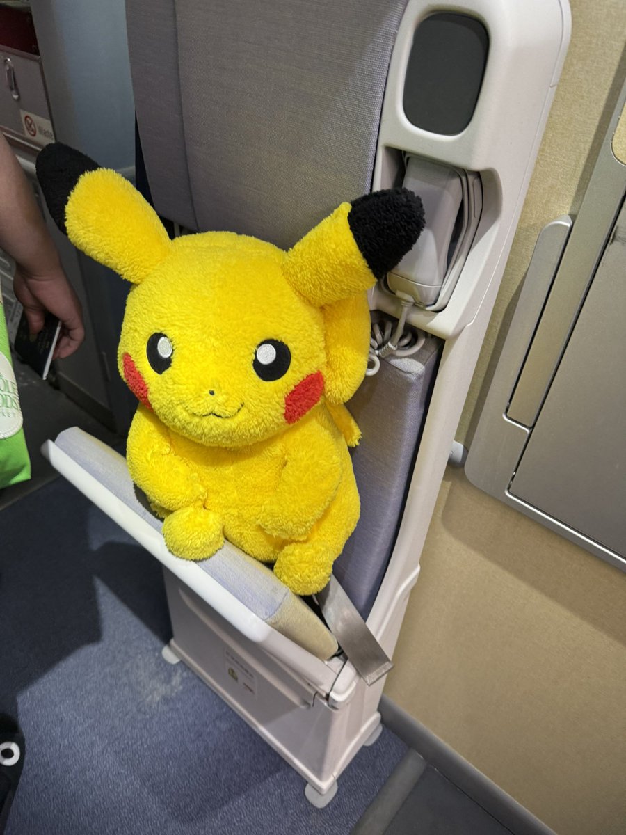 abe_7592's tweet photo. ホノルルから東京に着きました🚗 ³₃
今回はポケモン仕様の飛行機だったから機内SVのBGM流れてた笑 https://t.co/Nb31kun1u5