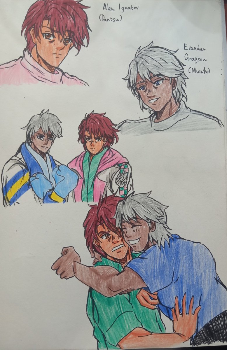 broth_327's tweet photo. Kinda miss Ignatov (Dantsu) and he feels kinda lonely so I brought him his friend.

Yes, Evander Grayson is technically Ippofied Hishi Miracle

#umamusume  #hajimenoippo https://t.co/weBVUCTsYT