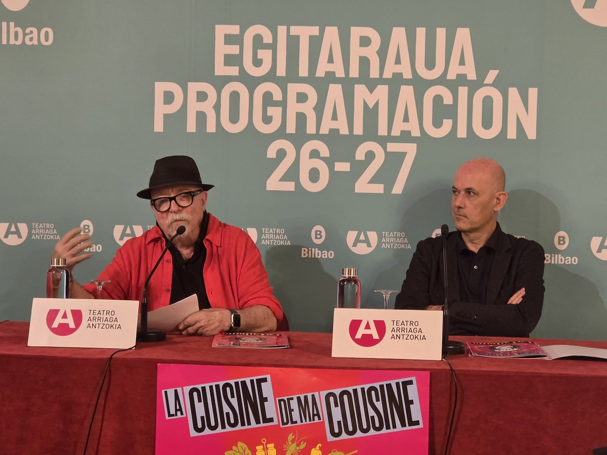 Teatro_Arriaga's tweet photo. Ya pensamos en vacaciones y en verano, sí, pero en nuestro caso el verano tiene un nombre: LA CUBANA. Su director, Jordi Milán, ha venido a presentar “La cuisine de ma cousine”.
🗓️ Estará del 13 de agosto al 13 de septiembre 👌🏼
#Bilbao #TeatroArriaga https://t.co/KtSYL3FwO4