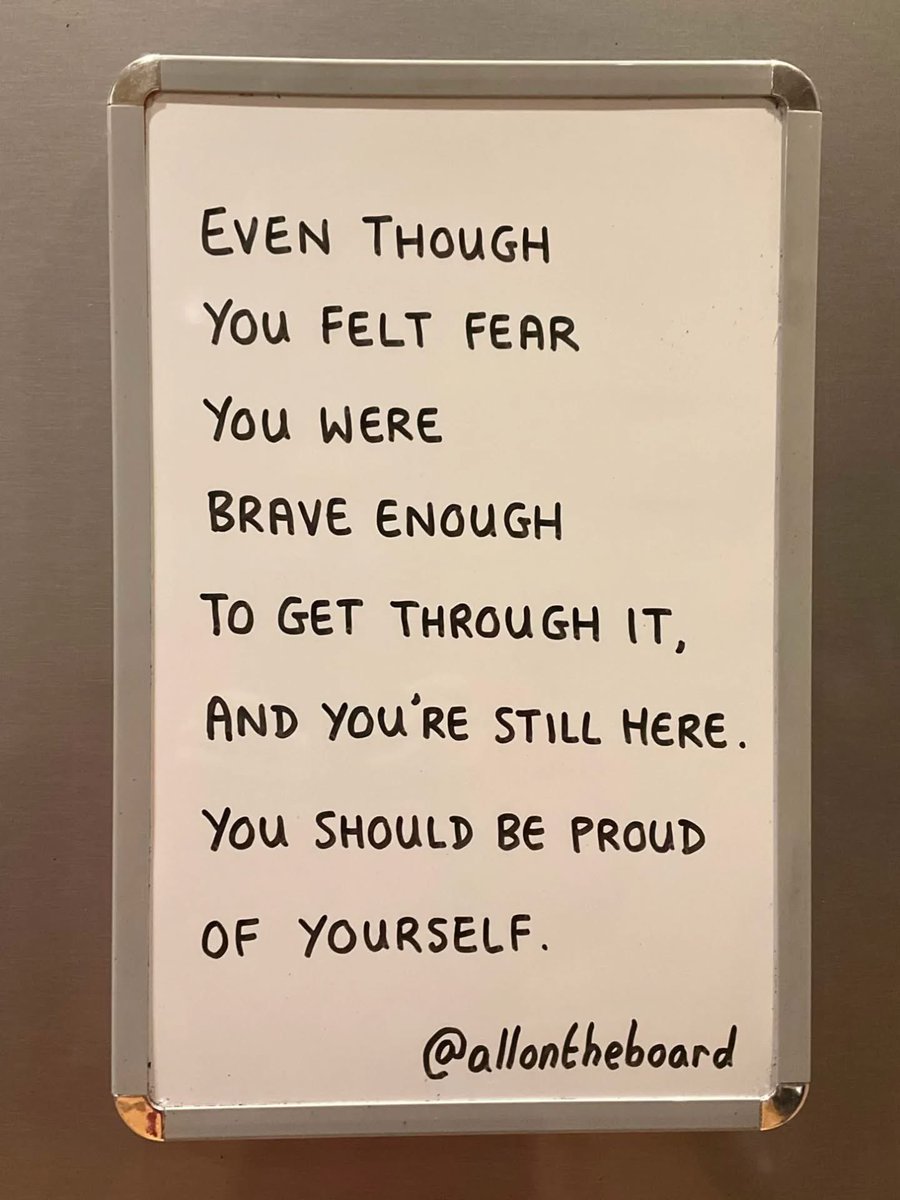 allontheboard's tweet photo. You have been brave before and you can be again. You should be proud of yourself.

#Courage #Bravery https://t.co/siBvT9DB6G