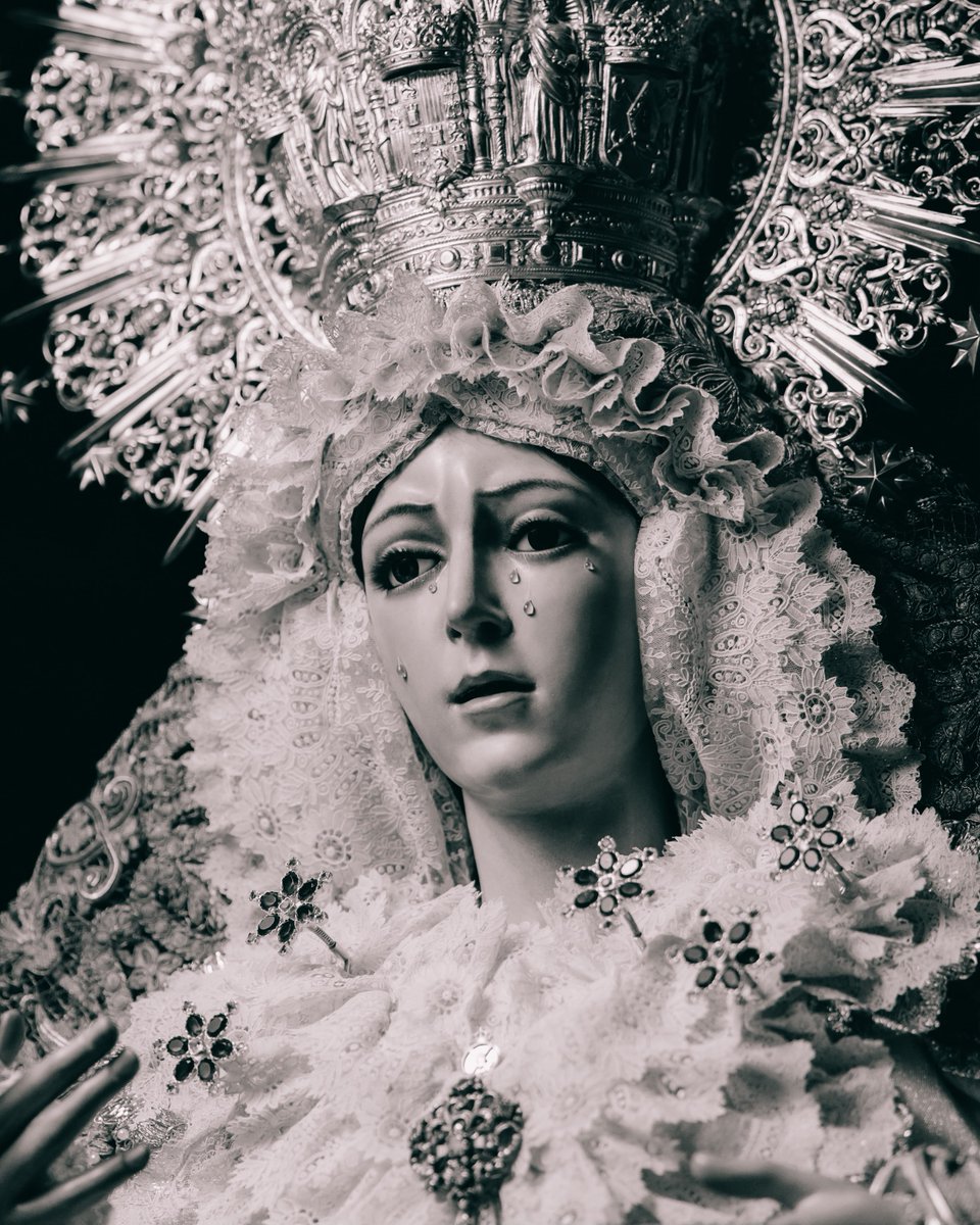 Hdad_Macarena's tweet photo. Como cada día, a las doce, rezamos el Ángelus para invocar y poner todas nuestras intenciones ante Nuestra Bendita Madre, María Santísima de la Esperanza.

El ángel del Señor anunció a María. Y concibió por obra y gracia del Espíritu Santo.

(Dios te salve, María...)

He aquí la esclava del Señor. 
Hágase en mí según tu palabra.

(Dios te salve, María...)

Y el Verbo de Dios se hizo carne. 
Y habitó entre nosotros.

(Dios te salve, María...)

Ruega por nosotros, Santa Madre de Dios, para que seamos dignos de alcanzar las promesas de Jesucristo.

Oremos 🙏🏻
Oh Padre, Infunde en nuestra alma tu gracia. Tú, que en la anunciación del Ángel nos has revelado la encarnación de tu Hijo, por su pasión y su cruz condúcenos a la gloria de la resurrección. Por Cristo, Nuestro Señor. Amén.

📸 @herran_murillo
