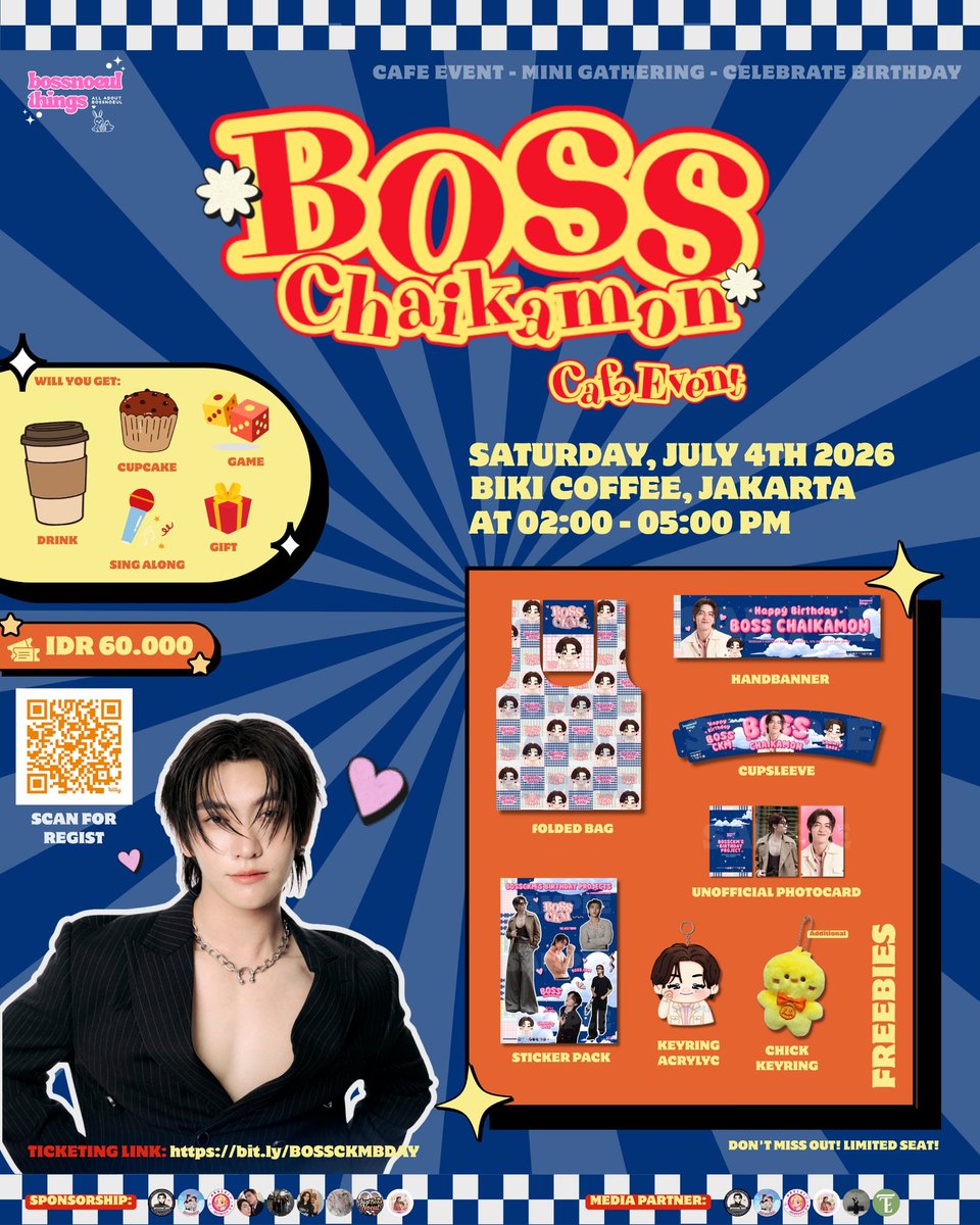 bossnoeulthings's tweet photo. 🐣 LIMITED TIME OFFER: Sign up by July 1, 2026, to get a bonus Chick Keyring!
📍Biki Coffee, Jakarta
🗓️Sat, 4 July 2026
🕑at 2-5 PM
🎟️IDR 60k (Drink, Snack & Freebies)
🔗 https://t.co/i25FTL65XW
#BOSSCKM #ShawtyBoss #HappyBossCKMDay
#BNThingsProject
#27thPiecesOfLoveForBossCKM https://t.co/6lyE30YZYB