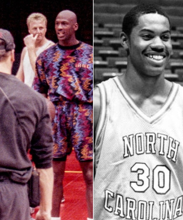 Basket_Infos's tweet photo. Rasheed Wallace a eu l’occasion de défier Michael Jordan en un-contre-un au début des années 90.

Et il a préféré décliner 😅

« Le moment dont je me souviens le plus, c’est quand Jordan est venu nous voir à un entraînement à North Carolina. Il a même participé un peu à la séance.

Après, comme toujours, tu as 10 minutes pour bosser ta mécanique, tes tirs, tout ça. Je fais mon truc, puis avec quelques autres intérieurs, on retourne au vestiaire. J’ai enlevé mes chaussures, retiré mes straps, mis de la glace sur mes genoux.

Et là, un des managers arrive et me dit : “Coach Smith veut te voir sur le terrain.” Donc je remets mes chaussettes, mes chaussures, et je retourne sur le terrain.

Et là, Mike était en train de jouer des gars en un-contre-un. Il jouait contre Stack, contre Donald Williams, Jeff McInnis, Dante Calabria… Puis il me demande si je veux entrer.

Non.

Non. J’ai du bon sens.

J’avais ce qu’on appelle un handle de playground. Je m’en fichais si je perdais le ballon, si ça tapait ma jambe ou mon pied. Mais mon handle n’était pas assez bon pour jouer contre ce gars-là. Non, non, non. Moi, je vais regarder.

J’avais vu le Black Cat. J’avais vu ce qu’il faisait à des professionnels. Et moi, j’étais freshman. Non monsieur.

Mais Mike est venu, on a pu parler avec lui. Il nous a donné quelques conseils, sur le fait de jouer pour Carolina, de représenter ce programme, et sur ce qui nous attendait au niveau supérieur. »

via @7PMinBrooklyn