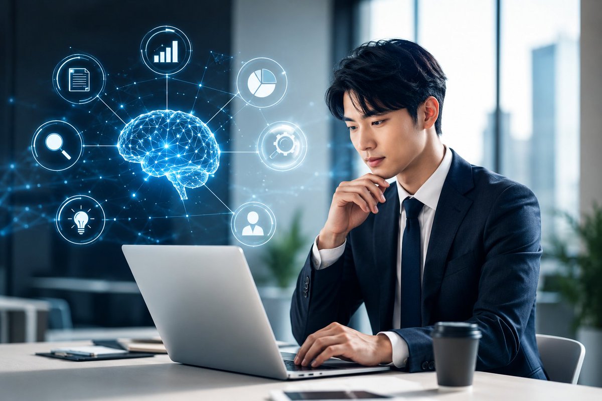 ai_skill_master's tweet photo. AI導入の価値は、時短だけじゃない。

本当に大きいのはこの4つ。

✅ 意思決定が速くなる
✅ アウトプット量が増える
✅ 思考の質が上がる
✅ 行動スピードが上がる

AIは単なる効率化ツールじゃなく、
“自分の能力を拡張するツール”です。

AIを使う人は、
1人で戦っているようで、
実質チームで戦っている。

#AI活用 #AIツール