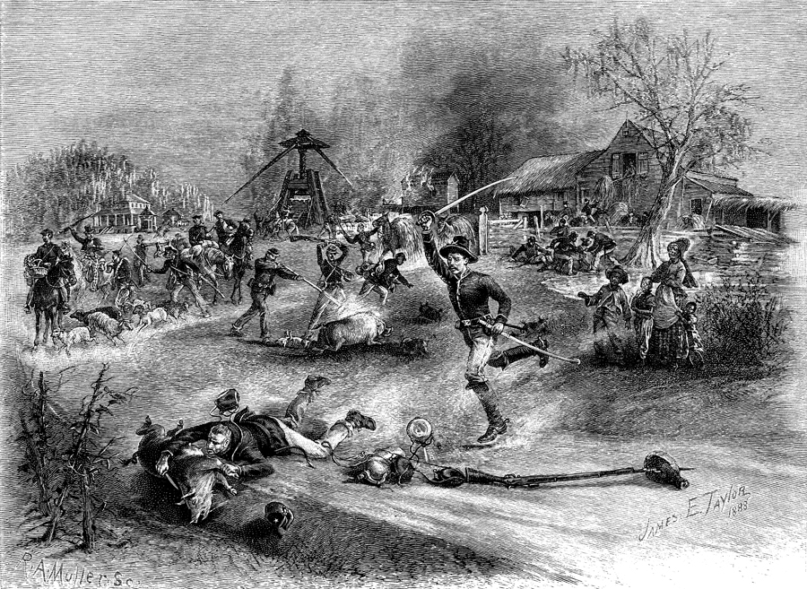 theoldworldshow's tweet photo. Whereas Sherman, Sheridan, and other Union generals deliberately targeted Southern civilian farms and tried to starve Southern civilians to death while letting looting occur en masse, Gen. Lee made it clear on the march to Gettysburg that no looting was to happen

Arguing that the Christian civilization his soldiers represented demanded such good behavior from them, even in the face of barbarous outrages committed by the invading armies they faced, he wrote:

"The commanding general considers that no greater disgrace could befall the army, and through it our whole people, than the perpetration of the barbarous outrages upon the unarmed and defenseless and the wanton destruction of private property, that have marked the course of the enemy in our own country.

"Such proceedings not only degrade the perpetrators and all connected with them, but are subversive of the discipline and efficiency of the army, and destructive of the ends of our present movement.

"It must be remembered that we make war only upon armed men, and that we cannot take vengeance for the wrongs our people have suffered without lowering ourselves in the eyes of all whose abhorrence has been excited by the atrocities of our enemies, and offending against Him to whom vengeance belongeth, without whose favor and support our efforts must all prove in vain"