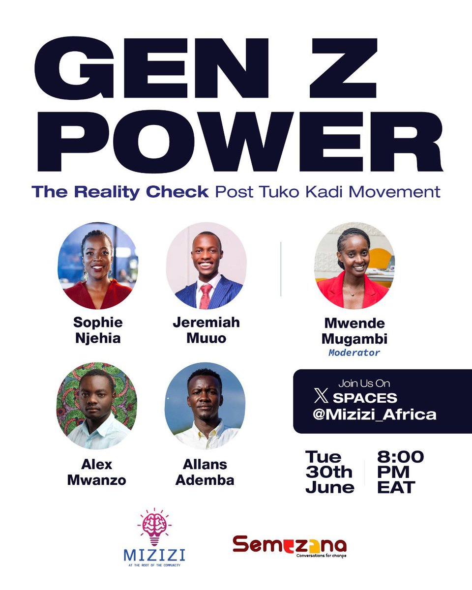 MugureNjehia's tweet photo. Tonight 📌

@Mizizi_Africa 
@Mwende_Mugambi https://t.co/QHyFUZ2ReL