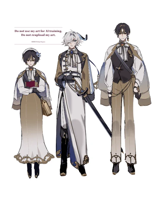 立ち絵・キャラデザwip