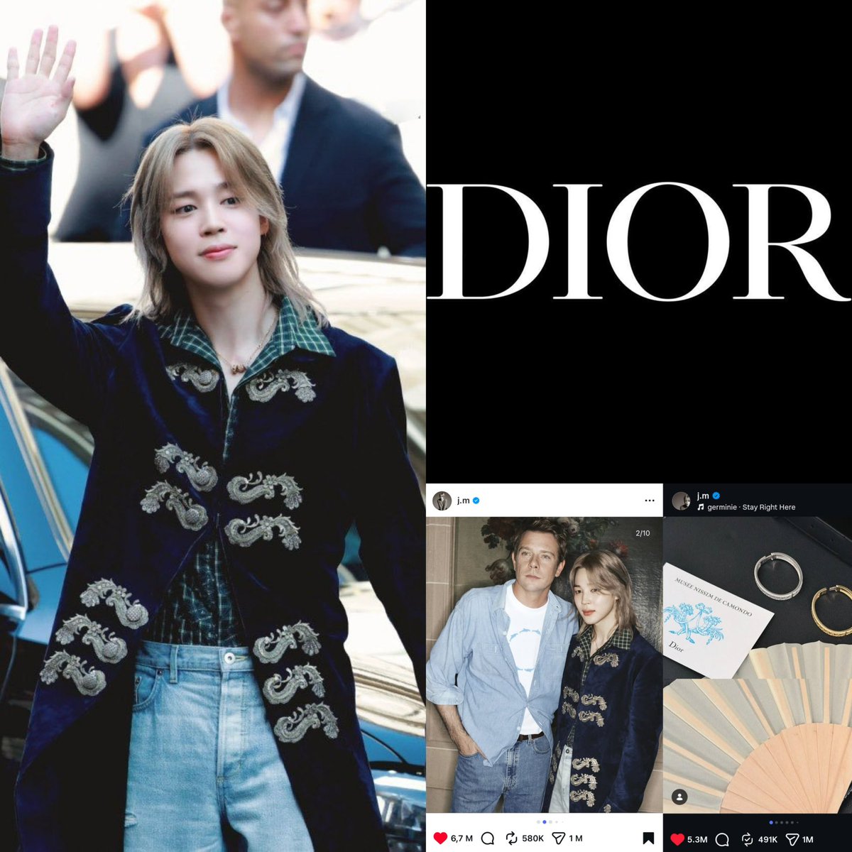 cocojm_0t7's tweet photo. [INFO] #Jimin’s second Instagram post about Dior has now surpassed 1 MILLION shares 😭🔥 

CONGRATULATIONS JIMIN
#JIMINxDIOR https://t.co/US4rFzoAwT