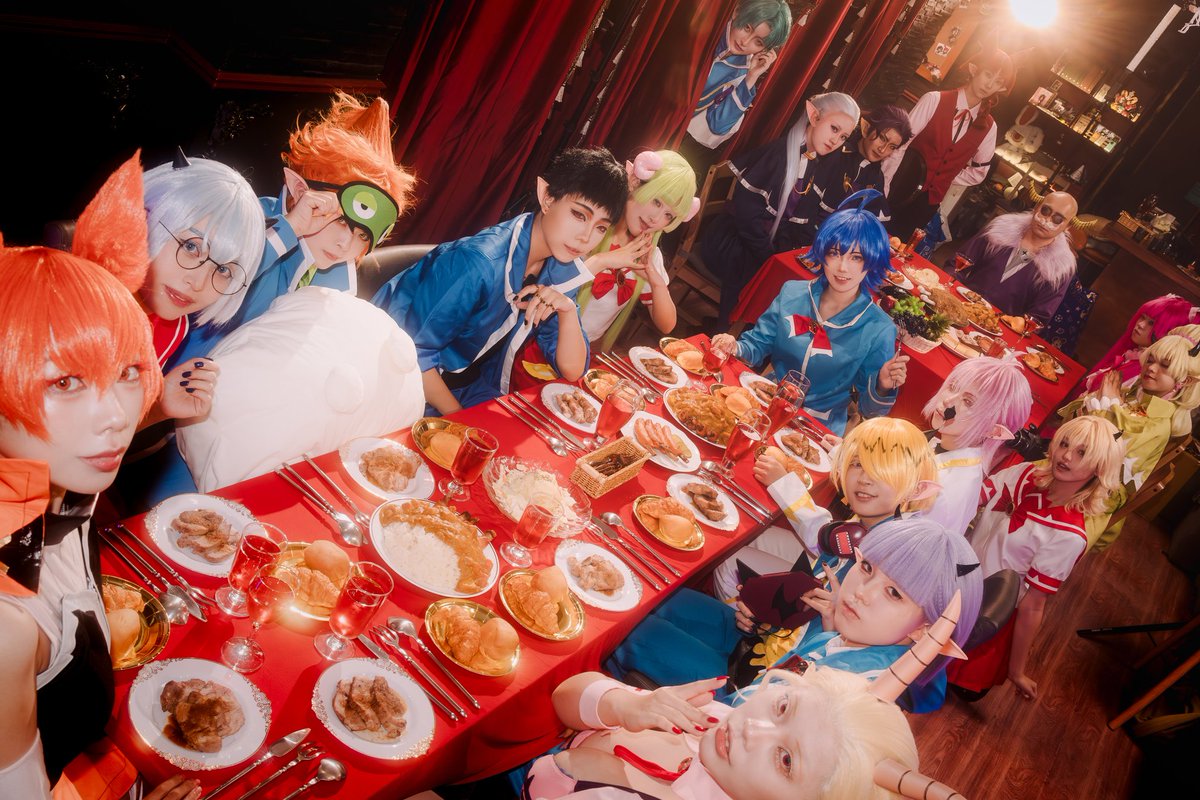 uninocosplay's tweet photo. #魔入間
【魔入間特別企劃 - 魔界攝影餐會】

✨️圓滿成功✨️

#2026魔入間餐會 

合作餐廳感謝 異世界咖啡館澐月 
📷夜茗
📷特別感謝 大樹、赤銀

*更多照片影片敬請期待* https://t.co/FoITuukSrz