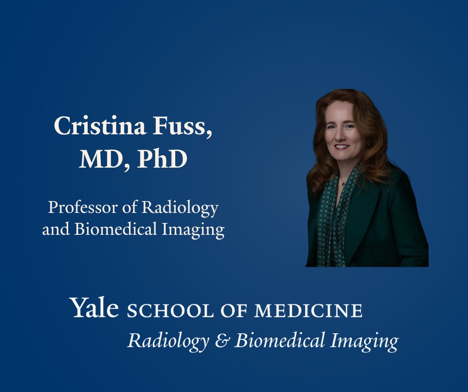 YaleRadiology's tweet photo. Congratulations to @CsFuss, MD, PhD, professor of radiology &amp; biomedical imaging @YaleMed, on being on being chosen for the @RSNA Honored Educator Award, recognizing her dedication to furthering the profession of radiology. https://t.co/cQo8Crybre https://t.co/2tnVnZ140G