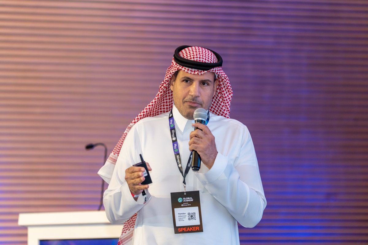 GlobalAIShow's tweet photo. AI isn't a tool bolted onto transformation — it's the lever that moves it.

Artificial Intelligence as a Strategic Lever in Digital Transformation

🎙 Hamdan Alshammari Director of Digital Enablement, Seha Virtual Hospital, Ministry of Health

A focused look at how strategic AI adoption is accelerating digital growth across the healthcare sector and beyond.

#DigitalTransformation #DigitalGrowth #SaudiTech #AI