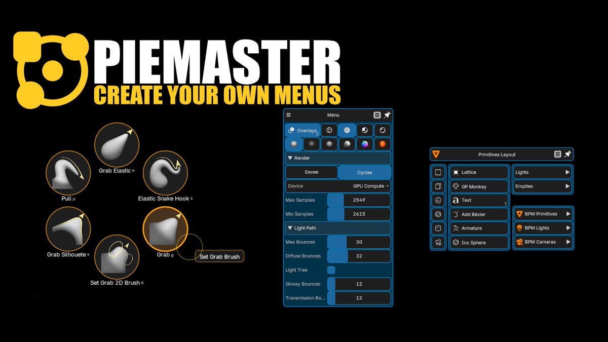 pitiwazou's tweet photo. PieMaster is featured on the @SuperhiveMarket homepage!

To celebrate, grab it at 15% OFF this week with code PIEMASTER15

The fastest pie menu addon for Blender, fully customizable, lightning fast.

👉 https://t.co/DAoSTWGTVE

#Blender #b3d #BlenderAddon #BlenderTips #piemaster https://t.co/8qLxlX5STB