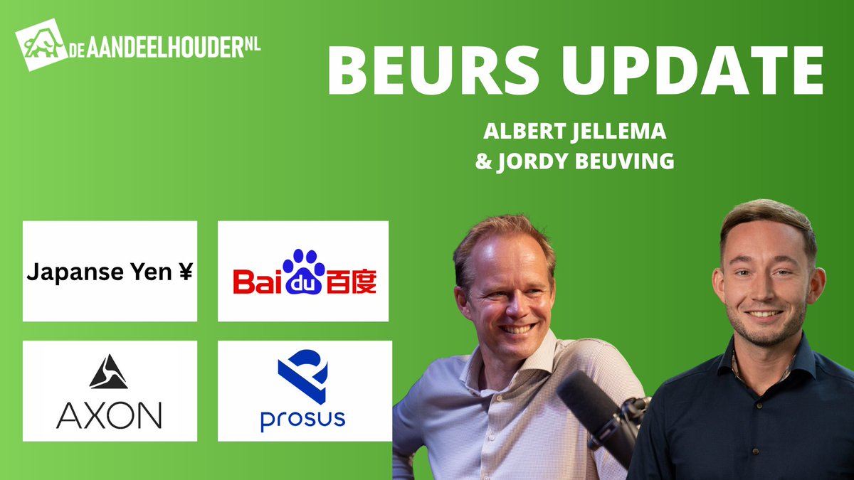 deaandeelhouder's tweet photo. ๐ข Nieuwe beurs update @deaandeelhouder online!
๐ #Prosus #JapanseYen #Tencent #Baidu #Kooptip #ASML nog veel meer!
โ
Meest relevante aandelen van deze week!
๐ฅ Host @AlbertJellema en @BeuvingJordy
โถ๏ธ Beurs update bekijken: https://t.co/BXxVQog2Ar https://t.co/WpIDscesO3