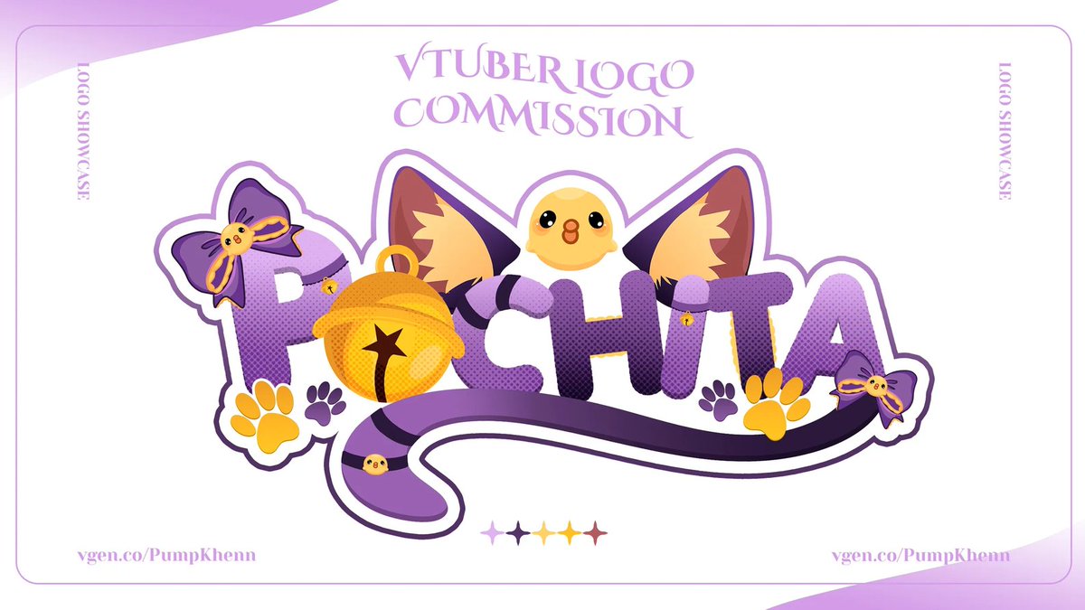 PumpKhenn's tweet photo. Os dejo algunos de los logos que más me ha gustado hacer 🥺

Estoy a tope con comisiones últimamente y no podría estar más agradecida por el apoyo que me dais 🎃💜 https://t.co/UV3tPyjIga