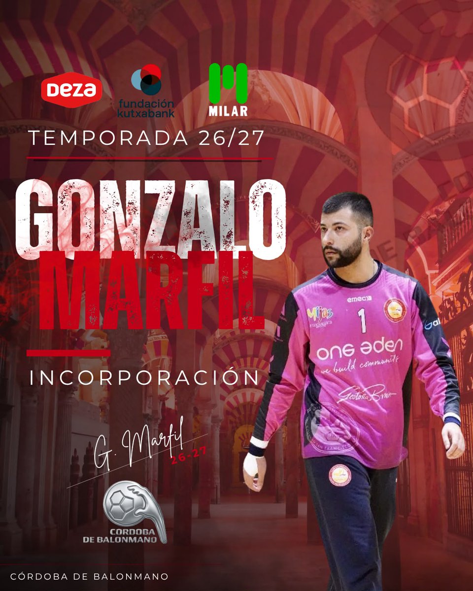 CordobadeBM's tweet photo. Gonzalo Marfil se incorpora al @FundKutxabank CBM. El portero malagueño de 24 años cuenta con una gran trayectoria a nivel de base, jugando posteriormente en Trops Málaga en DH Plata y Mijas las últimas cuatro campañas, acumulando siempre muy buenos porcentajes. ¡Bienvenido! https://t.co/HM7hSZaLrB