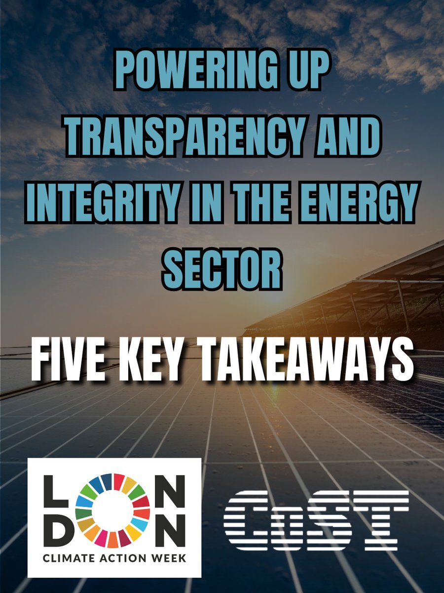 CoSTransparency's tweet photo. ⚡ What does it take to build a more transparent electricity sector?

Our latest article shares 5 key takeaways from CoST's recent webinar, exploring how transparency, integrity and open data can strengthen energy infrastructure and investment.

🔗 https://t.co/LHEyS7UhUi https://t.co/UW1TfHmtoo