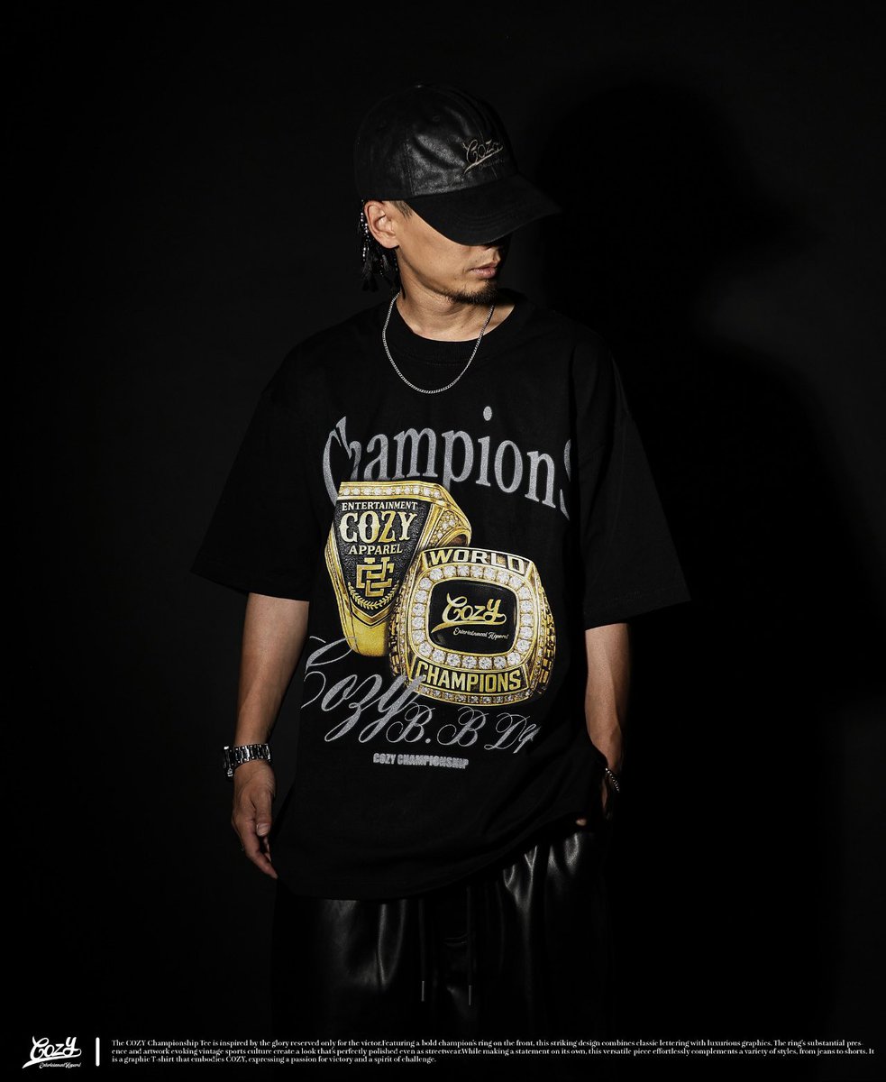 ▽ Model Styling ▽ ・COZY Championship Tee ・COZY PU Leather