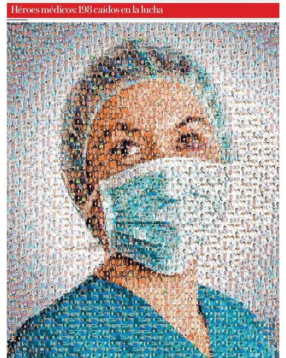 fayusob's tweet photo. Está lámina es del 2020, con la cara de los médicos fallecidos por COVID en primera línea…  Se nos llenó la boca con el “héroe” y el aplauso de las 20:00h, pero sus nombres ya no están en las portadas. Muchos murieron en silencio, sin honores, y con las mismas mascarillas reutilizadas que denunciaban. No solo olvidamos a los médicos; olvidamos la lección. Su sacrificio no fue en vano, pero nuestra memoria sí parece serlo.