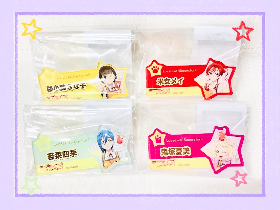 harajukugema's tweet photo. 【🌟新商品/明日から🌟】
💫原宿ゲーマーズ５周年記念新商品💫

▶️原宿ゲーマーズ5周年 ver.
・アクリルフィギュア
・ゆらゆらキーホルダー
・アクリルネームバッジ

‼️✨明日7/1(水)から先行販売開始デス✨‼️

新規描き下ろし第2弾イラストを使用したグッズを原宿ゲーマーズにて、先行販売😍

#Liella https://t.co/vClnoxDJ5l