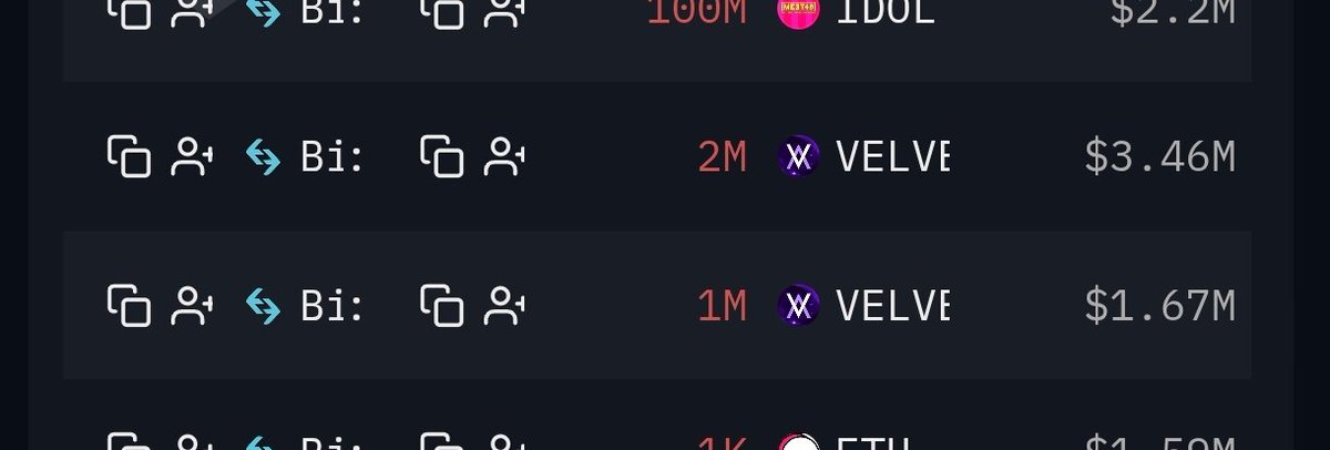 whalearmyreal's tweet photo. #Bitget soğuk cüzdani yüklü miktarda #velvet tokeni gün içinde sıcak cüzdana transfer etti ve cüzdanlara böldü.Bir kismini Gate ye transfer etti.

Manipülasyona açık bu tokende dikkatli olunmalı ve yakindan izlenmeli.Yüksek miktar aktardığı bazı cüzdanlar👇

0xF347C8259675b6a3AF2956da99EFFA4EBeD65ced
0x7e64FA074546C93fEE716d5e346396E61b708DC6
0xA00155d5462bC4EF65Bf7a1d53aF9048eee5B85b
0x9b4e1Ba73797D9a7D4B10E4ddba8cD55deE27369