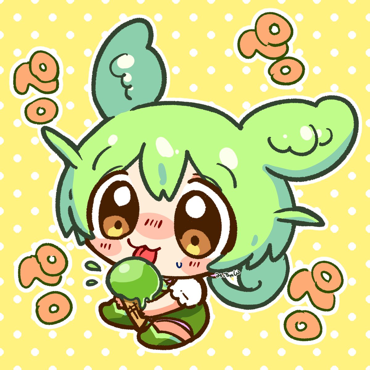 bonyu0430's tweet photo. アイスペロペロ🍨
#ずんだもん https://t.co/xt2SpTB7lW
