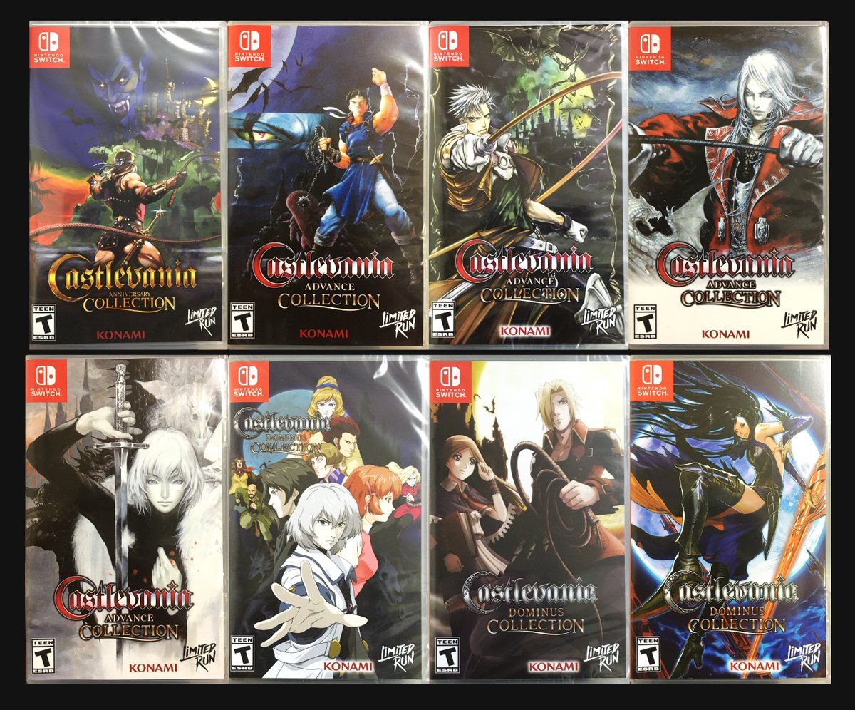 【希少品・海外版６本セット】switch ソフト スイッチ パッケージ シリーズ別 Switchソフトパッケージ Castlevania Collectionの 海外版
