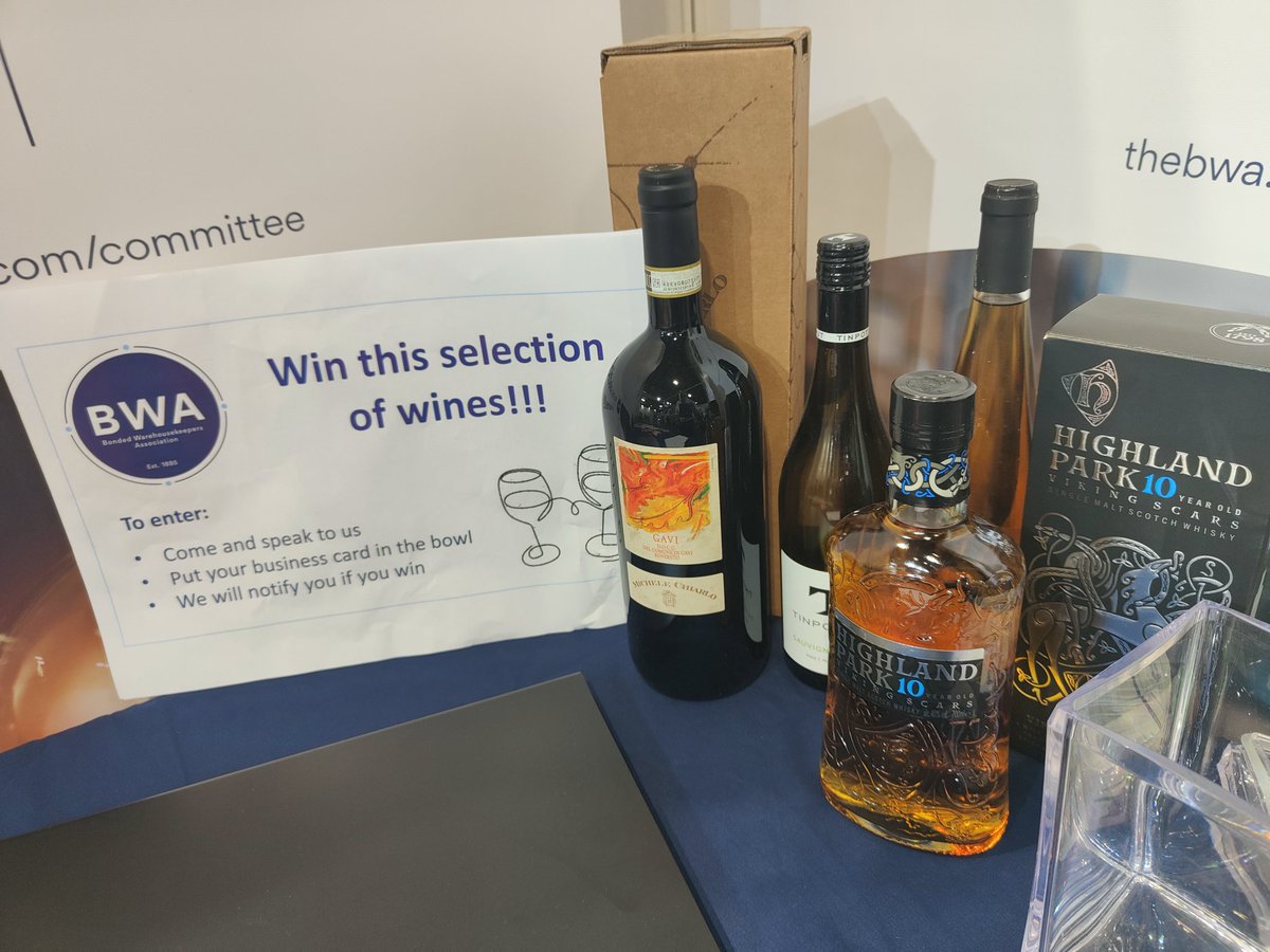 TheBwa's tweet photo. We're at @WarehouseExpo today and tomorrow, so come and talk to us about membership, training, guidance, and all things #excise. 

You could win some #whisky and #wine too. 

https://t.co/d2bUdsUbPf https://t.co/fUfAlcxO0u
