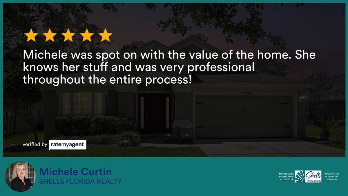 SFRshellcurtin's tweet photo. I am so grateful for my clients! Check out my latest RateMyAgent review in .

https://t.co/LCQIe8qMPI

...
#ratemyagent #realestate #SHELLS_FLORIDA_REA★★★★★Smooth and easy processWesley ChapelLTY https://t.co/eOwi3yKutd