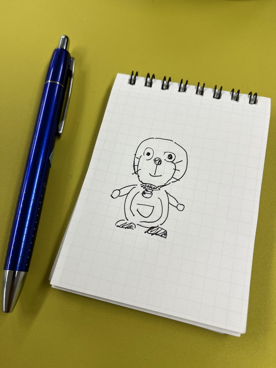 mk_ntm418's tweet photo. 取引先「１分でドラえもん描ける？」
私「はい」 https://t.co/S2NxrGZbzT