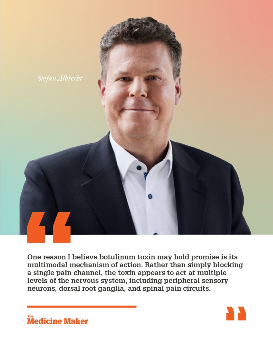 medicine_maker's tweet photo. Could botulinum toxin help treat chronic neuropathic pain?

@MerzTx_US' Stefan Albrecht discusses why #NeuroScience is entering a new era, and how better biomarkers, patient phenotyping, and digital tools are reshaping #DrugDevelopment.

Read more: https://t.co/gLfQJnewCw https://t.co/Q9MjMvrIxx
