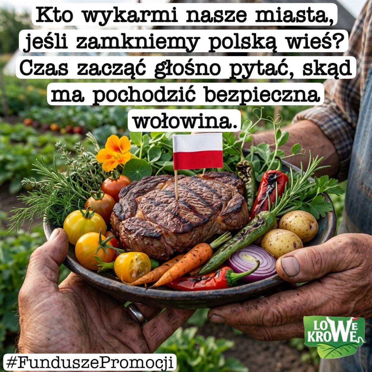lowe_krowe's tweet photo. Jeśli zamkniemy polską wieś, zostaną nam tylko bezwartościowe produkty z zagranicznych fabryk mięsa – wybierajmy certyfikowaną wołowinę QMP, by wspierać naszych rolników i jeść bezpiecznie.
#funduszepromocji #Polskawołowina #qmp #polskawieś #bezpieczeństwożywnościowe https://t.co/SkIFkSAeTL