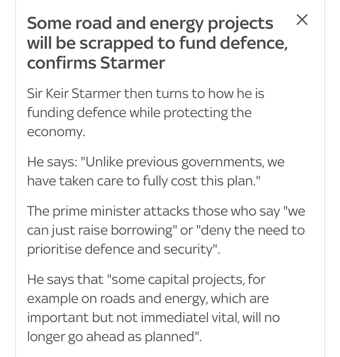 bencsmoke's tweet photo. people’s energy bills are 79% higher than when the price crisis started in 2021/22 so of course the sensible thing to do is ditch energy projects in order to buy some bombs 🫠🫠🫠 https://t.co/oSzbukau2K
