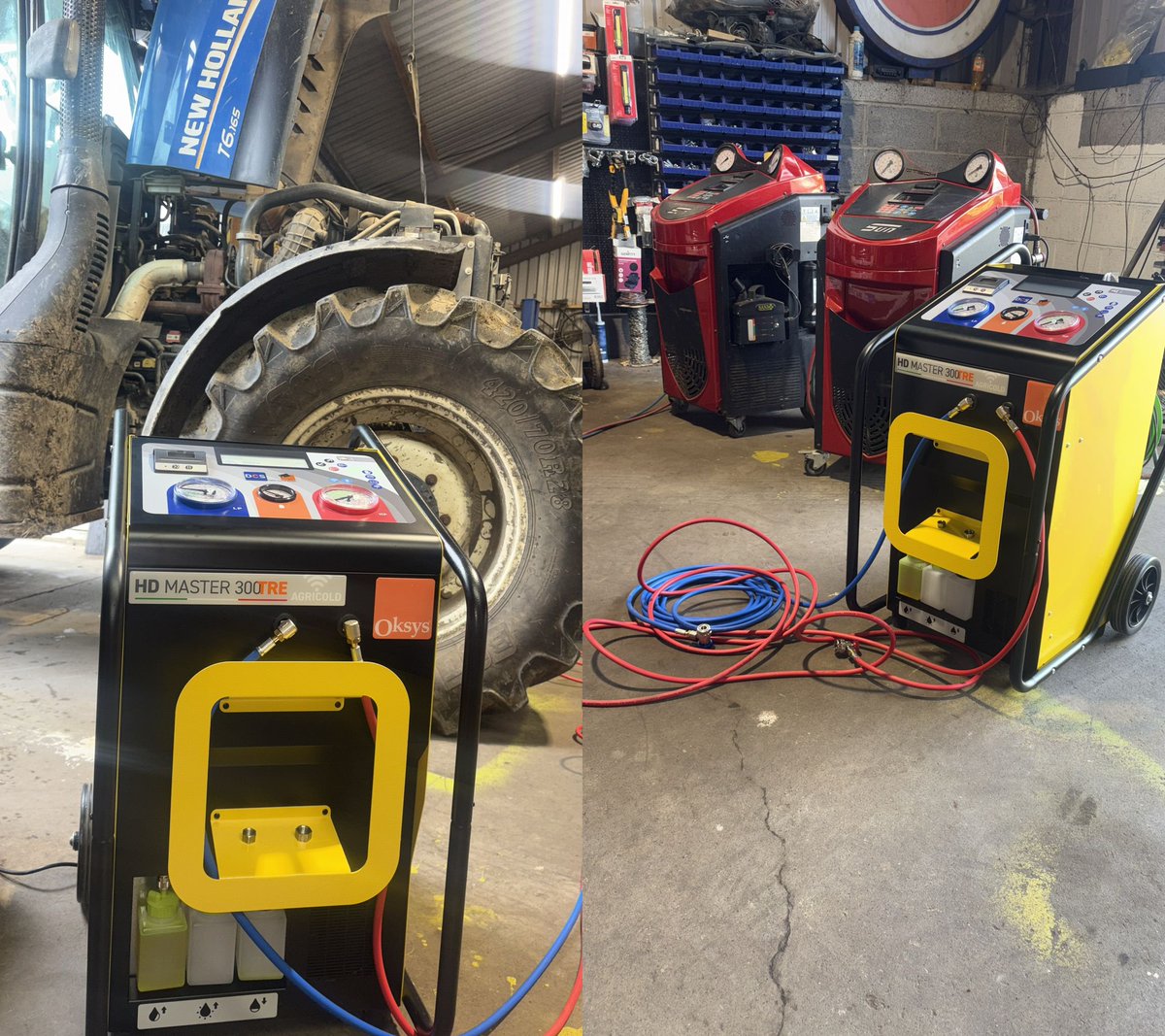 APAIRLtd's tweet photo. ๐ธStealing the spotlight in the workshop, an HD Master 303 #Agricold recently supplied to S&S Mobile #AirConditioning in ๐ฎ๐ช #CountyKildare
๐Thanks for the business & enjoy your new #Oksys #aircon machine
#chargingstation #regas #acservicing #acserviceandrepair #agriculture #auto https://t.co/a8FYF566rI