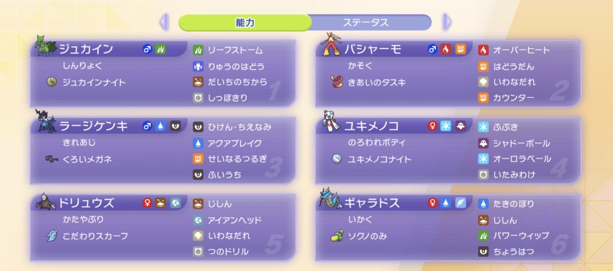 soridus's tweet photo. メガムクホーク対策にユキメノコ入れたけど、始めるのが遅すぎてマスターまでに1回しか見なかった https://t.co/mBEAoxABYT